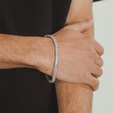 5mm Oval Tennis Bracelet - White Gold - Cernucci