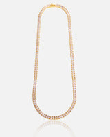 5mm Oval Tennis Chain - Gold - Cernucci