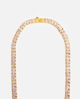 5mm Oval Tennis Chain - Gold - Cernucci