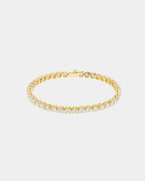 5mm Round Tennis Bracelet - Gold - Cernucci