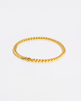 5mm Square Cuban Bracelet - Gold - Cernucci