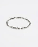 5mm Square Cuban Bracelet - White Gold - Cernucci