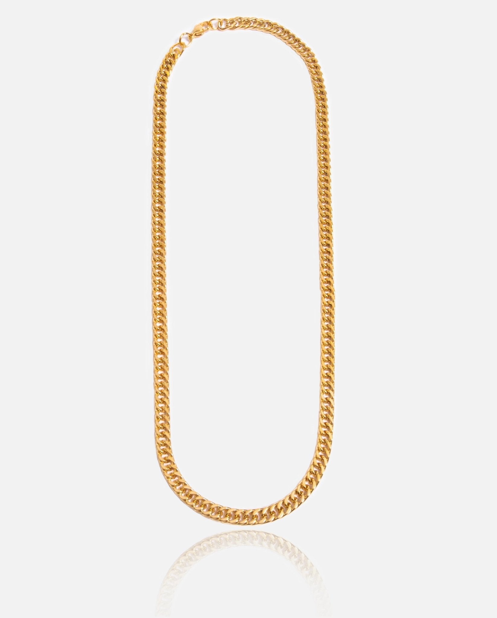 5mm Square Cuban Chain - Gold - Cernucci
