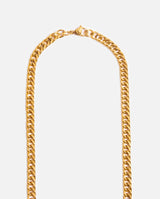 5mm Square Cuban Chain - Gold - Cernucci