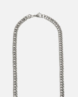 5mm Square Cuban Chain - White Gold - Cernucci