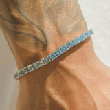 5mm Tennis Bracelet - Blue Graduated - Cernucci