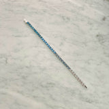 5mm Tennis Bracelet - Blue Graduated - Cernucci