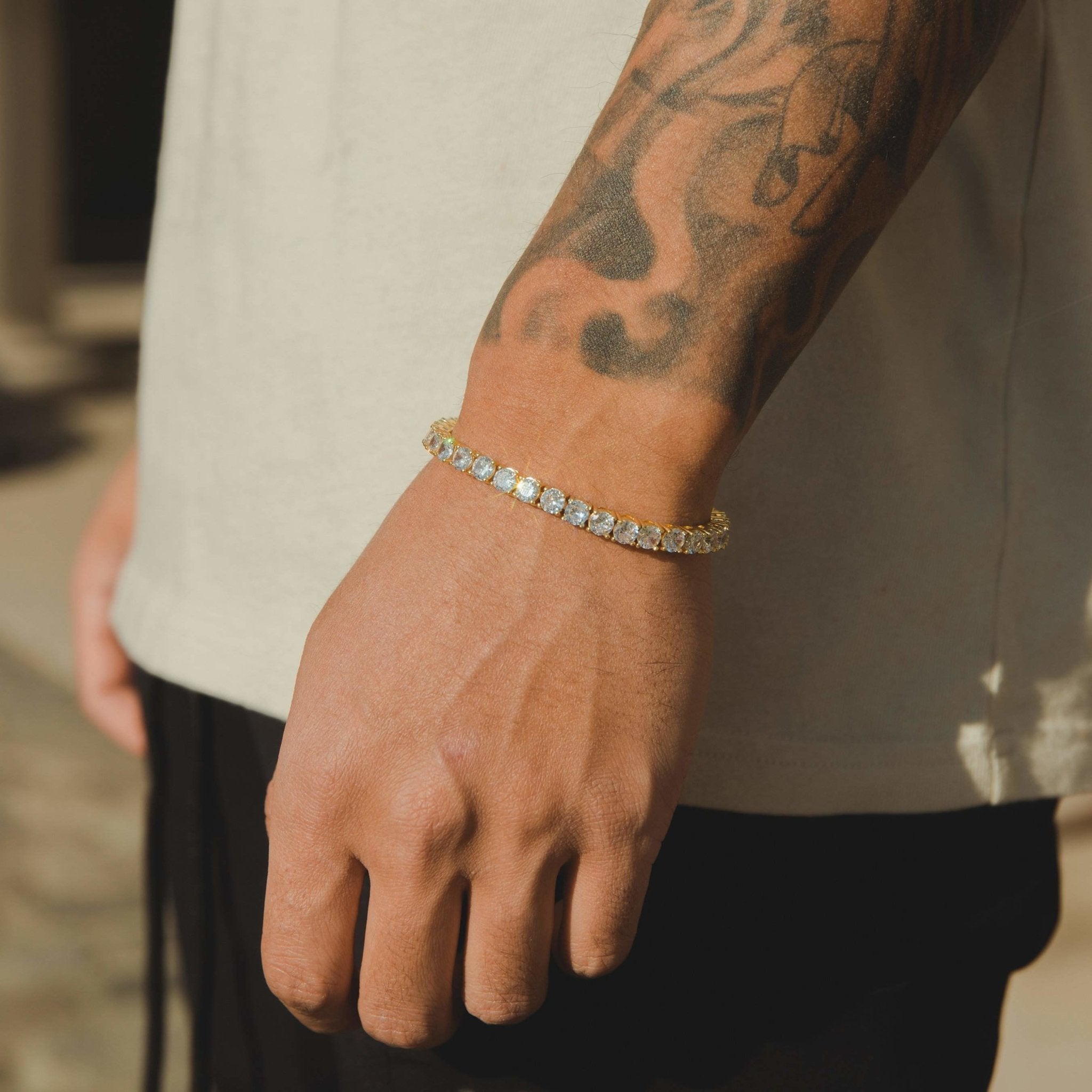 5mm Tennis Bracelet - Gold - Cernucci