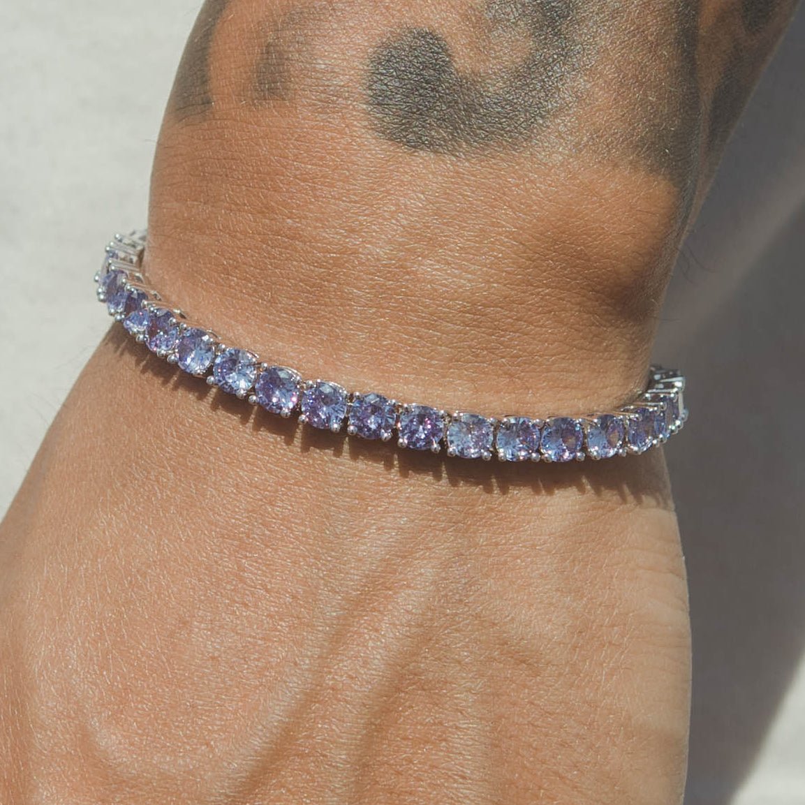 5mm Tennis Bracelet - Lilac - Cernucci