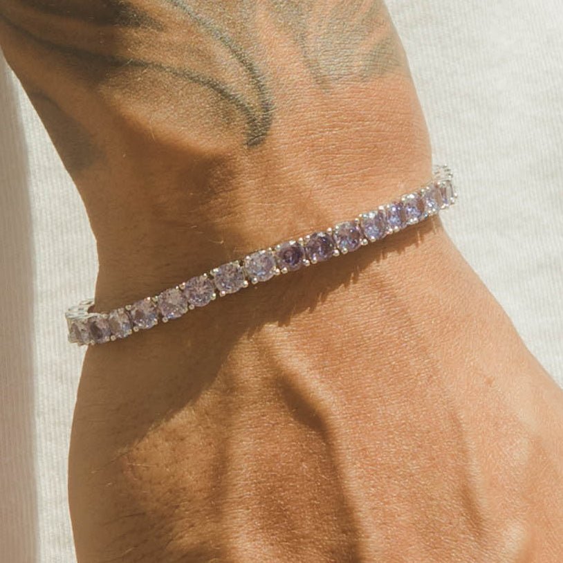 5mm Tennis Bracelet - Lilac Graduated - Cernucci