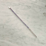 5mm Tennis Bracelet - Lilac Graduated - Cernucci