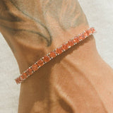 5mm Tennis Bracelet - Orange - Cernucci