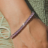5mm Tennis Bracelet - Pastel Pink - Cernucci