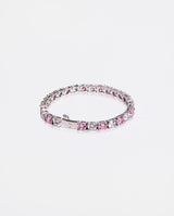 5mm Tennis Bracelet - Pink & White - Cernucci
