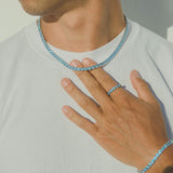 5mm Tennis Chain - Blue - Cernucci