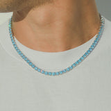 5mm Tennis Chain - Blue - Cernucci