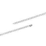 5mm Tennis Chain + Bracelet Bundle - White Gold - Cernucci
