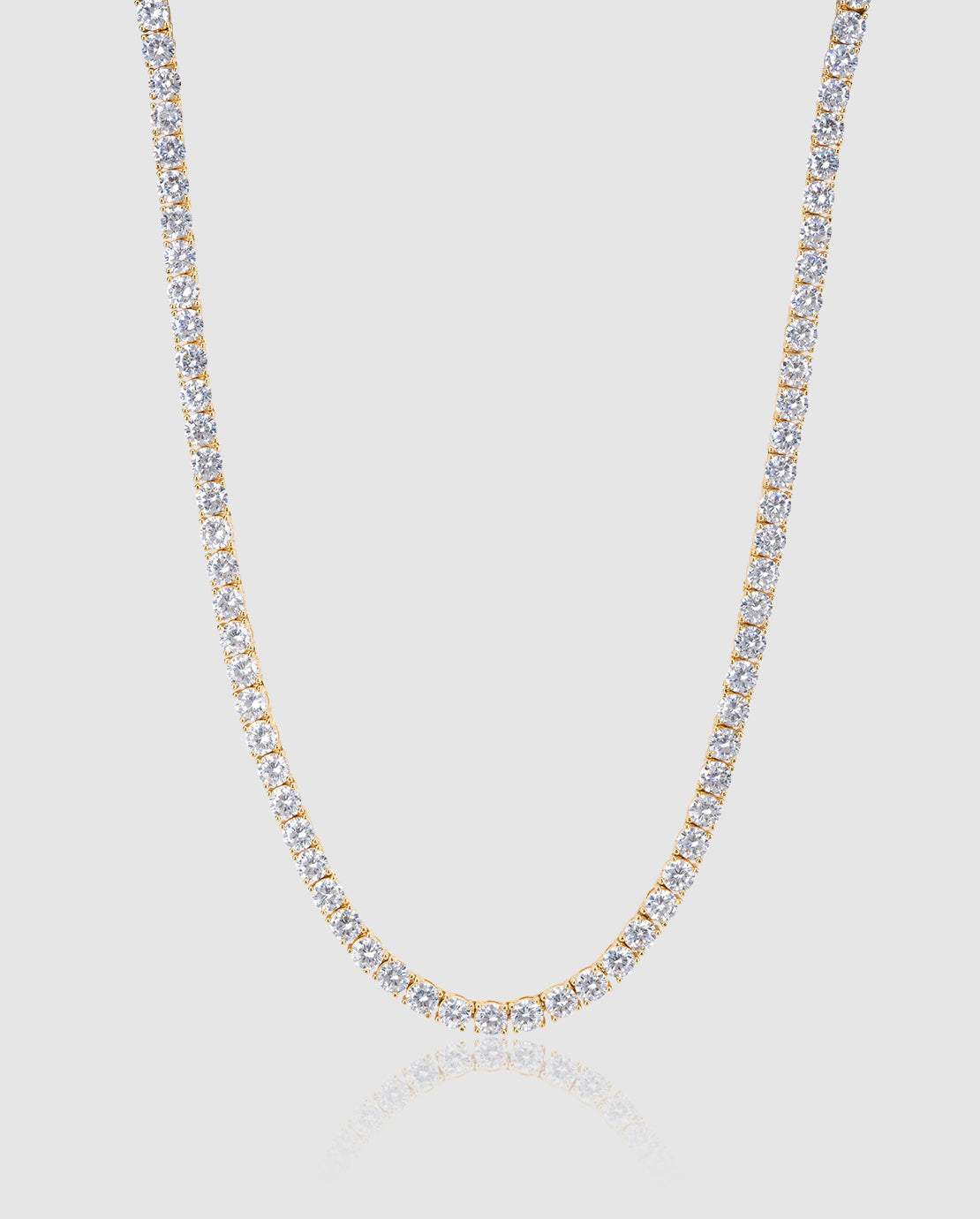 5mm Tennis Chain - Gold - Cernucci