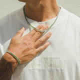 5mm Tennis Chain - Green Graduated - Cernucci