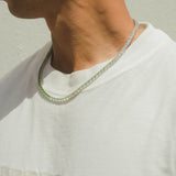 5mm Tennis Chain - Green Graduated - Cernucci
