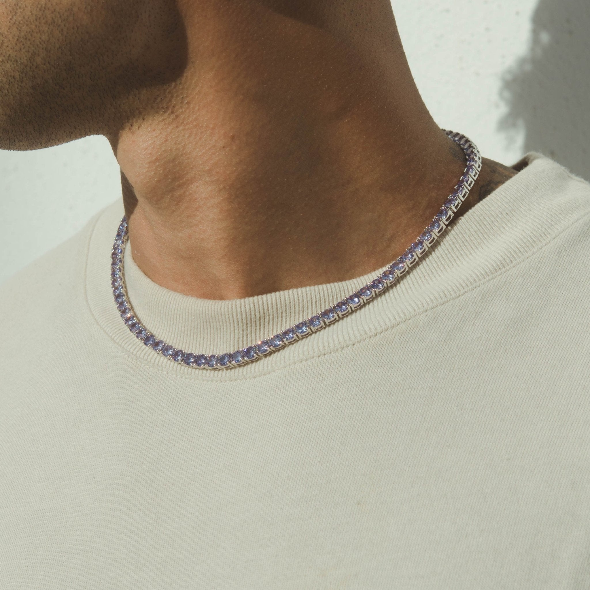 5mm Tennis Chain - Lilac - Cernucci