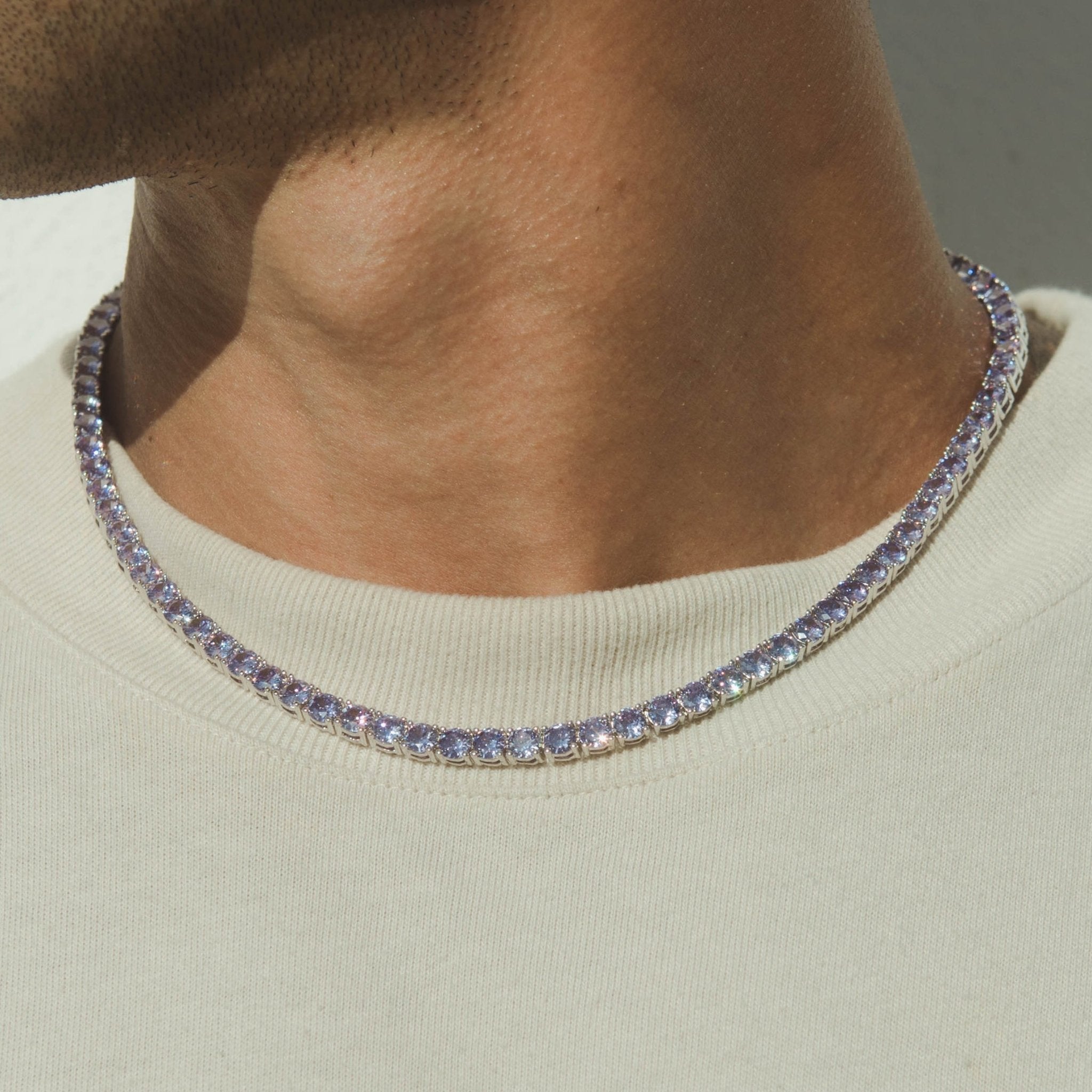 5mm Tennis Chain - Lilac - Cernucci