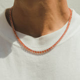 5mm Tennis Chain - Orange - Cernucci