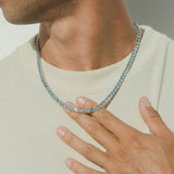 5mm Tennis Chain - Pale Blue - Cernucci