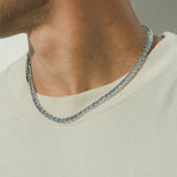 5mm Tennis Chain - Pale Blue - Cernucci