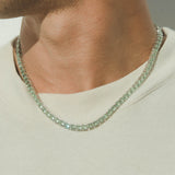 5mm Tennis Chain - Pale Green - Cernucci