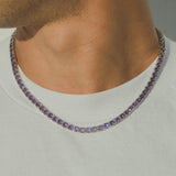 5mm Tennis Chain - Purple - Cernucci