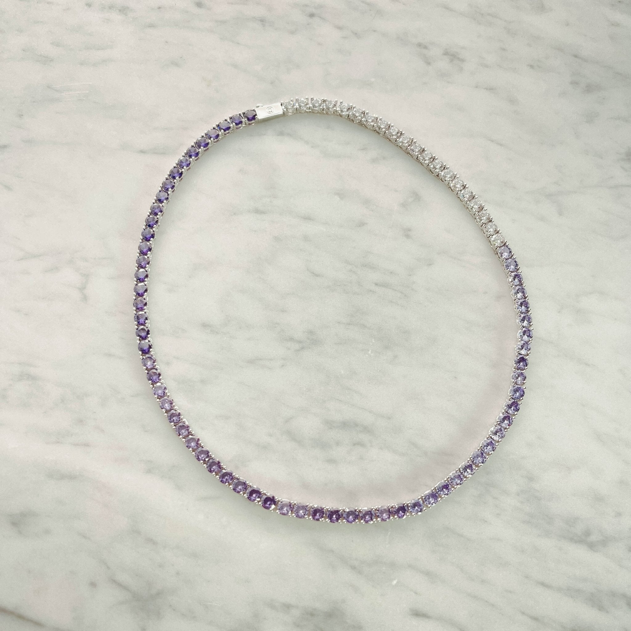 5mm Tennis Chain - Purple Graduated - Cernucci