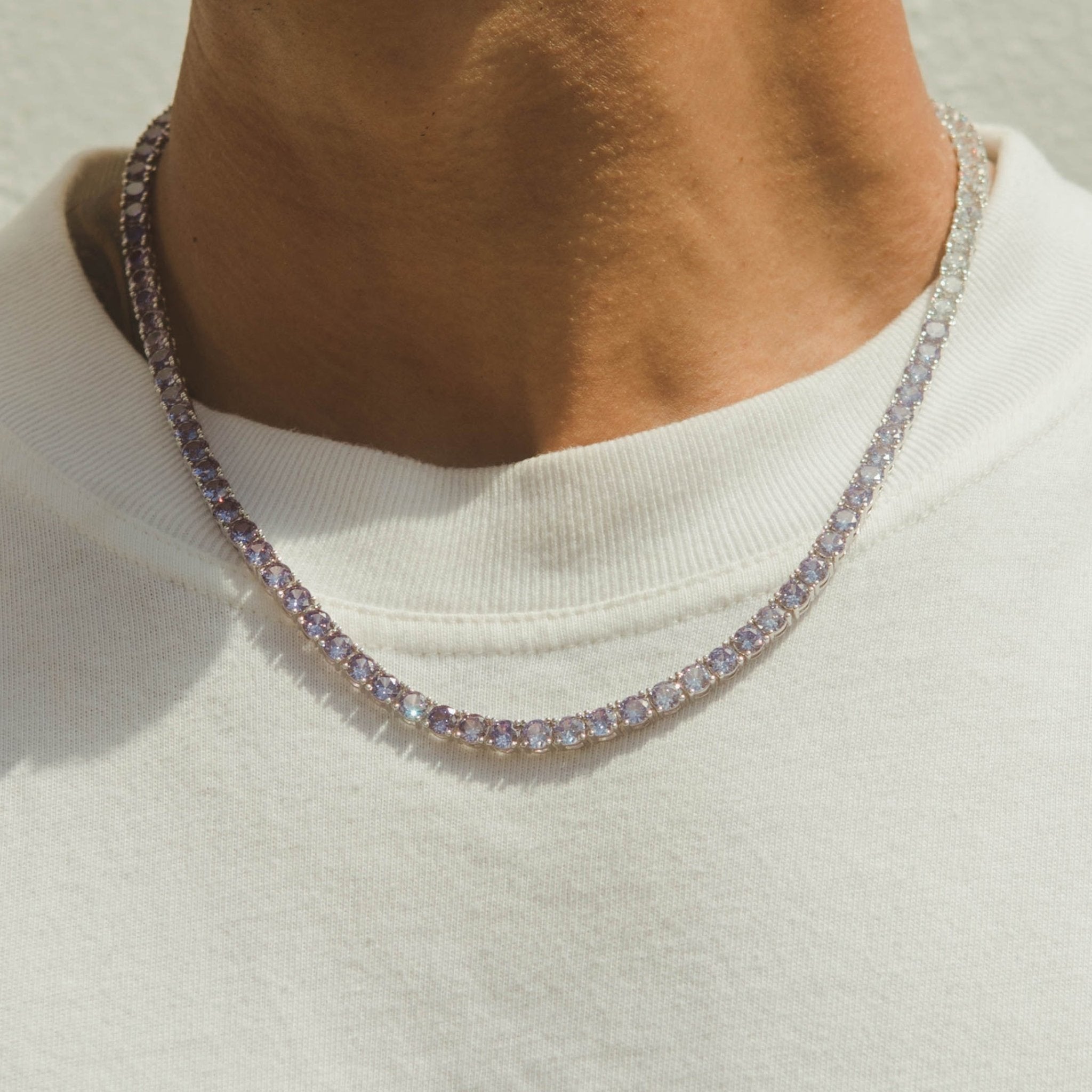 5mm Tennis Chain - Purple Graduated - Cernucci