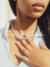 5mm Tennis Chain - White Gold - Cernucci