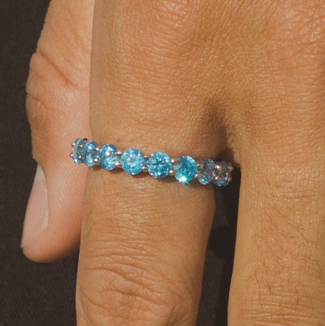 5mm Tennis Ring - Blue - Cernucci