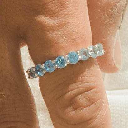 5mm Tennis Ring - Blue Graduation - Cernucci