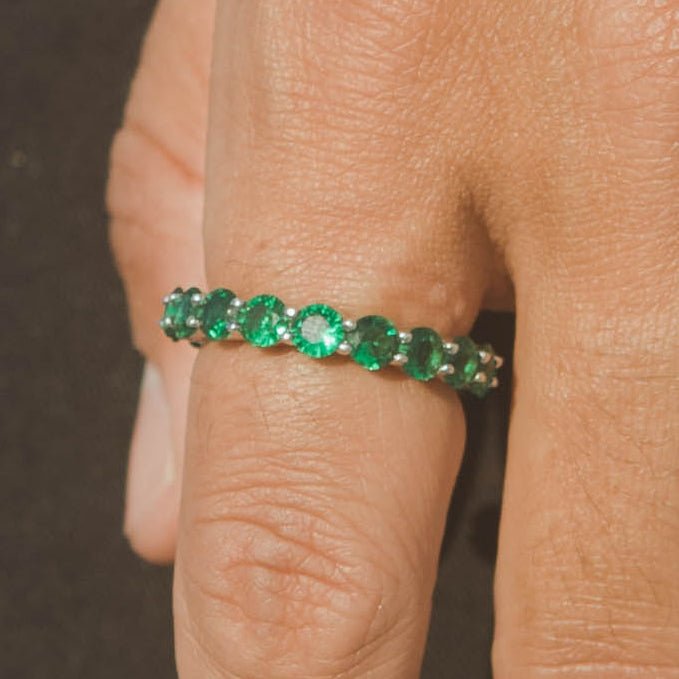 5mm Tennis Ring - Green - Cernucci