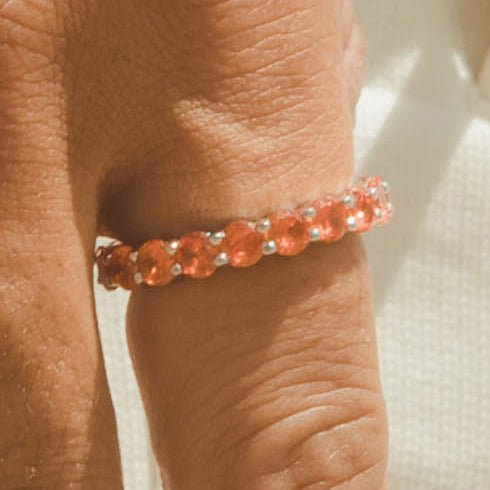 5mm Tennis Ring - Orange - Cernucci