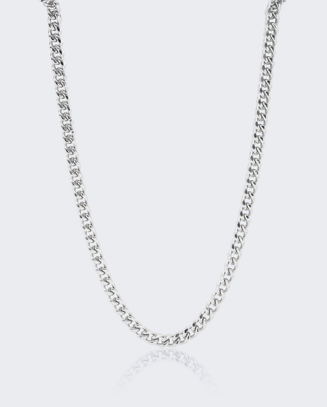 6mm Franco Chain - White Gold - Cernucci