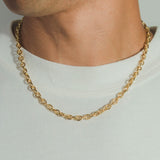 6mm Hermes Link Chain - Gold - Cernucci