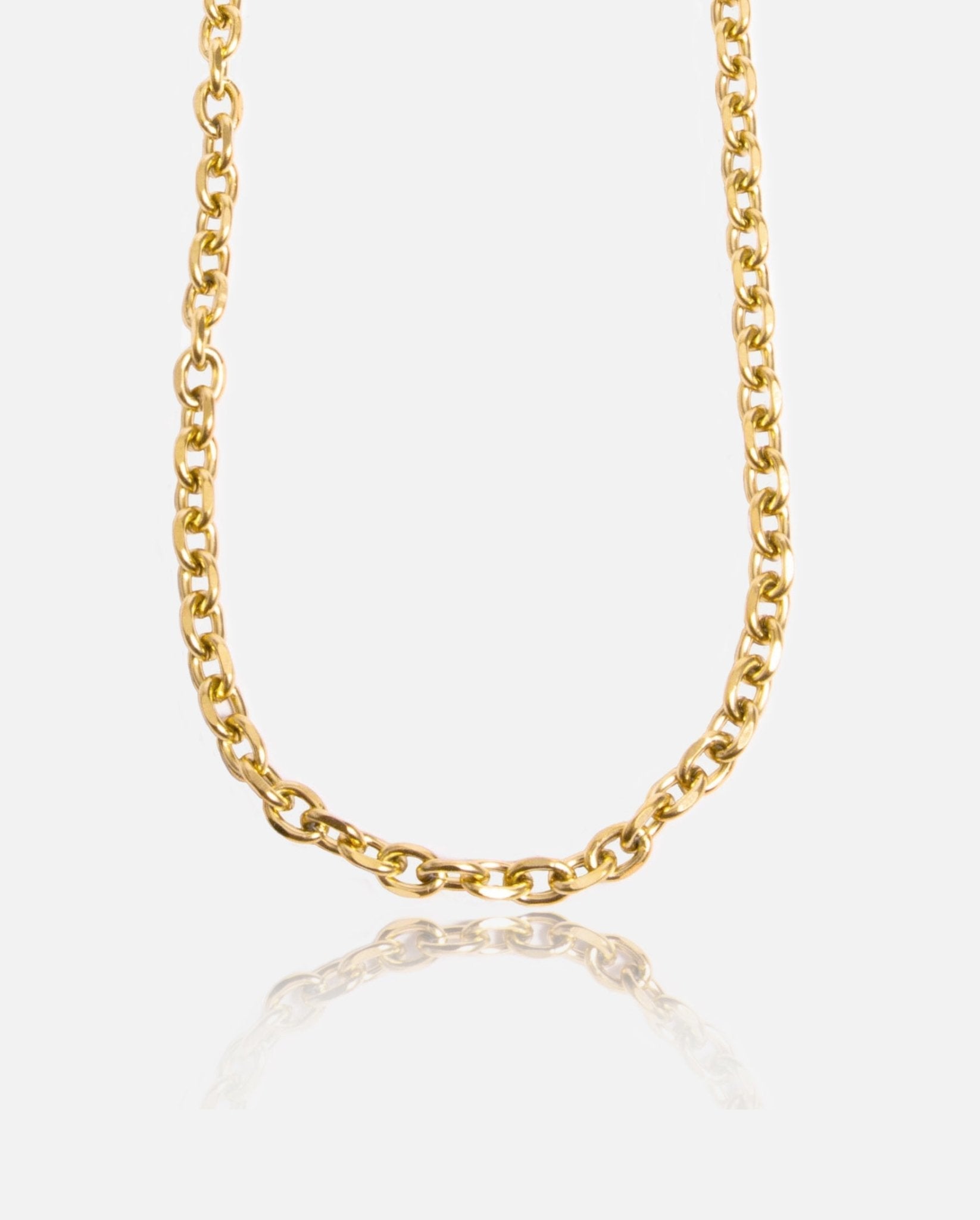 6mm Hermes Link Chain - Gold - Cernucci