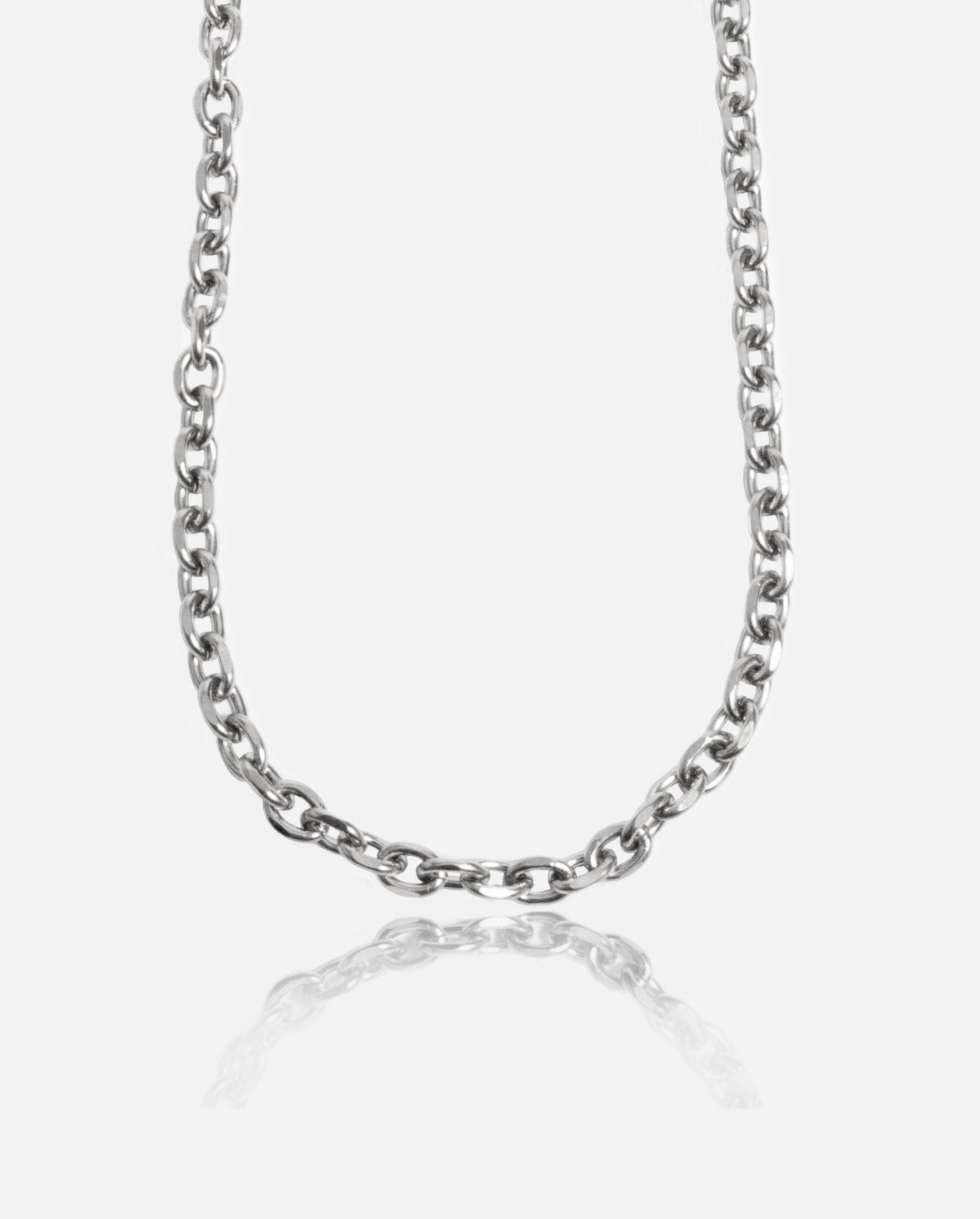 6mm Hermes Link Chain - White Gold - Cernucci