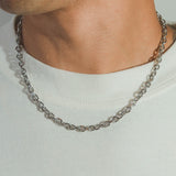 6mm Hermes Link Chain - White Gold - Cernucci