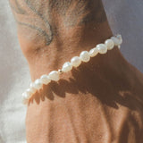 7mm Baroque Pearl Bracelet - Gold - Cernucci