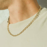 7mm Hermes Link Chain - Gold - Cernucci