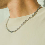 7mm Hermes Link Chain - White Gold - Cernucci