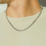 7mm Hermes Link Chain - White Gold - Cernucci