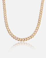 8mm Iced Cuban Link Chain - Gold - Cernucci
