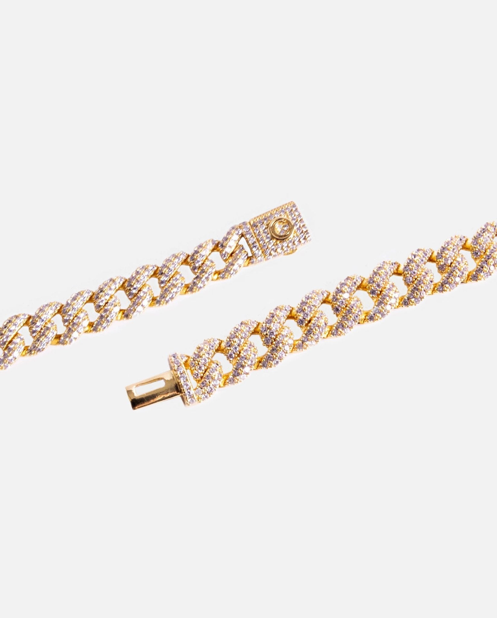 8mm Iced Cuban Link Chain - Gold - Cernucci