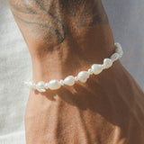 8mm Keshi Pearl Bracelet - Cernucci